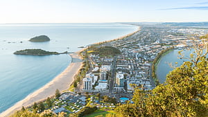 New Zealand's Mount Maunganui, HD wallpaper