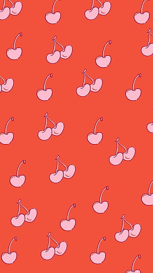 Colors + Patterns, Cherry Pattern, HD phone wallpaper
