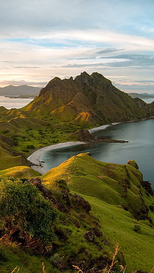 Sunset at Padar Island, Komodo National, Komodo National Park, HD phone wallpaper