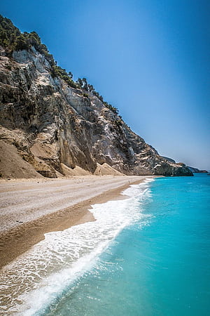 Greece Islands Sea, Lefkada, HD phone wallpaper