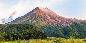 Volcano Mount Merapi, Central Java, HD wallpaper