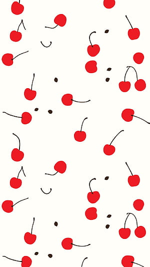 Cherry iPhone, Cherry Pattern, HD phone wallpaper