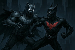 Batman beyond vs Owlman Beyond, HD wallpaper