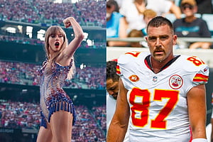 Taylor Swift and Travis Kelce cuddling, HD wallpaper