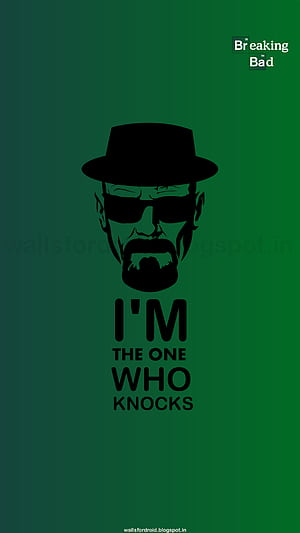 Breaking Bad Minimal By WallsforDroid, I Am The One Who Knocks, HD phone wallpaper