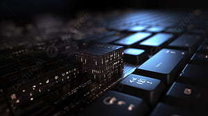 Black Computer Keyboard With Black Light In The Background, 3D Programming Code Background, graphy , Programming Background And for, HD wallpaper