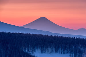 Timeless Mountains In Morning, morning, mountains, nature, HD wallpaper