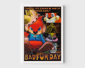 Conker's Bad Fur Day Poster Print. N64 Poster. Gaming Poster. Classic Poster. Gaming Decor New Zealand, HD wallpaper