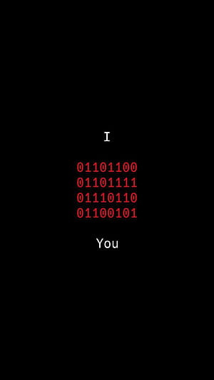 Love Binary Code, Coding Aesthetic, HD phone wallpaper
