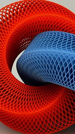 3D objects, HD phone wallpaper