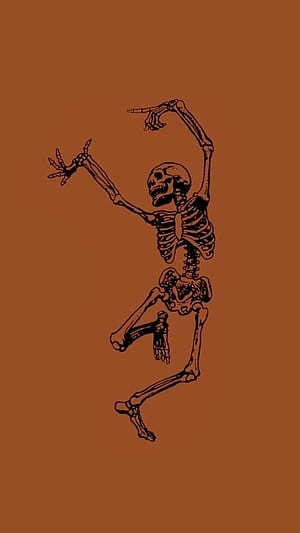 Skeleton Lockscreen, Dancing Skeleton, HD phone wallpaper