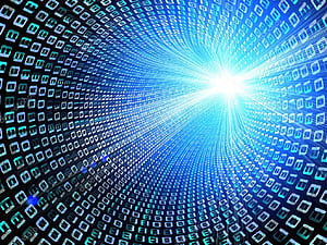 Binary data stream background, HD wallpaper