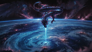 Dragon The Storm Sovereign, dragon, artist, artwork, digital-art, deviantart, HD wallpaper