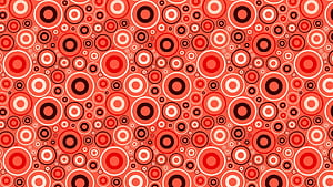Red Circle, Circle Pattern, HD wallpaper