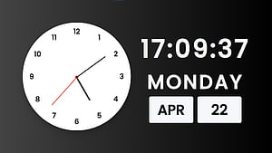 Analog Clock with Date Using HTML, CSS and JavaScript with Source Code, Date and Time, HD wallpaper