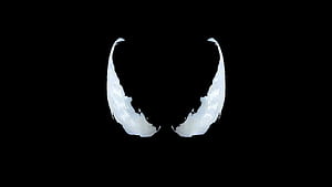 Venom Marvel Movie Only Eyes Black, Marvel OLED, HD wallpaper