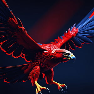 red eagle, HD phone wallpaper
