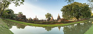 Panorama of Sukhothai historical park, HD wallpaper