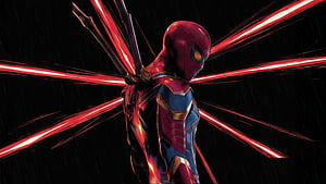 The Evolution Of Spider Man, spiderman, superheroes, artwork, art, digital-art, dark, ai, black, HD wallpaper