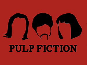 Pulp Fiction Ultra : Iconic Movie Silhouettes, HD wallpaper