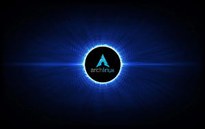 Arch Linux, Dark Arch Linux, HD wallpaper