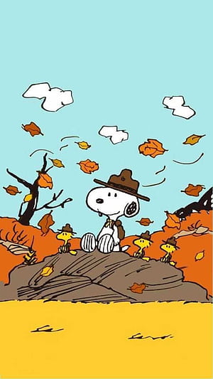 Fall Snoopy, HD phone wallpaper