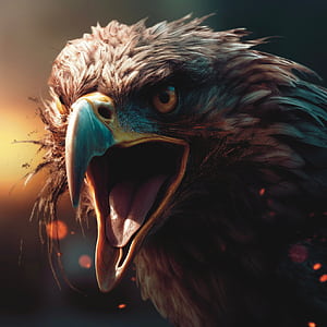 Angry Eagle, HD phone wallpaper