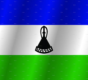 Lesotho Flag, HD wallpaper