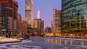 Chicago Winter, HD wallpaper