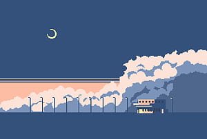 House Pixel Art , pixel, 8-bit, artist, artwork, digital-art, HD wallpaper