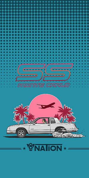 Hey everyone! Just wanted to share a '88 Monte Carlo SS I made, 1988 Chevy, HD phone wallpaper