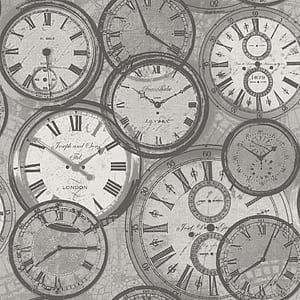 A Black And White Of Clocks On A Wall, Vintage Clocks, HD phone wallpaper
