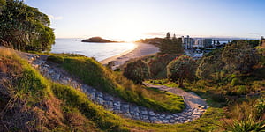Mt Maunganui Pathway Landscape Prints, Mount Maunganui, HD wallpaper