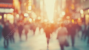 Blurred Crowd Of People Walking In, Crowded City, HD wallpaper