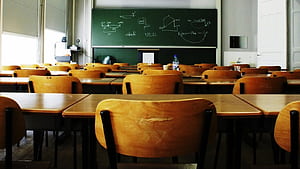 School Isn't Just About Learning. Here, School Classroom, HD wallpaper