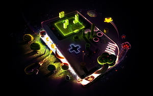 Light, The Game, Screen, Tetris, Console, 8 Bit, Nintendo, Console For Mobile And , Section разное, Resolution, 8 Bit Gaming, HD wallpaper