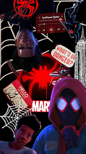 milesmorales #spiderman #marvel, Miles Morales Collage, HD phone wallpaper