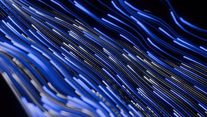 Electric Blue Flow Lines, abstract, artist, artwork, art, digital-art, HD wallpaper