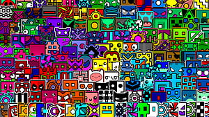 I Did Two With All Icon Of Geometry Dash, Any Thoughts? You Can Them Here Folder XCICVTjB#G31ki7h6TQzbAGaGAki5QQ, HD wallpaper