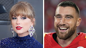 Taylor Swift Sat In Travis Kelce's, HD wallpaper