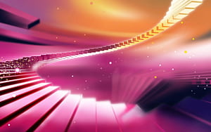 Pink, layout, theme, spirals, , vector, HD wallpaper