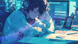 Alpha Coders, Anime Coder, HD wallpaper