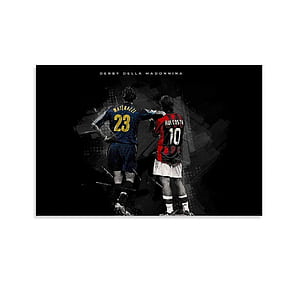 Marco Materazzi Rui Costa Poster Soccer Football Canvas Wall Decor Art Painting Print for Office Living Room Dorms Homes for Boyfriend Man inch(cm) : Amazon.co.uk: Home & Kitchen, HD phone wallpaper