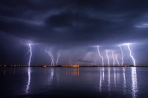Lightning, HD wallpaper