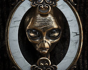 Alien Face, HD wallpaper