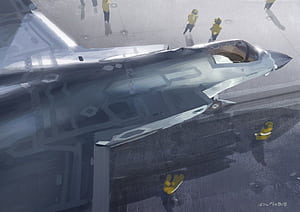 J 35 Carrier Based Stealth Fighter, Shenyang J-35, HD wallpaper