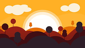 Vector Landscape , Digital, Simple Vector, HD wallpaper