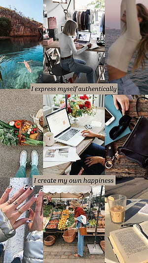 Dream Life Aesthetic, iPhone , Vision board, That Girl Aesthetic, HD phone wallpaper