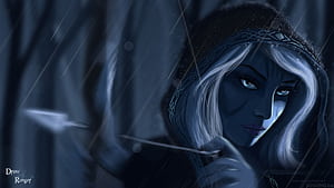 traxex, drow ranger, dota 2 , Games , and Background, HD wallpaper