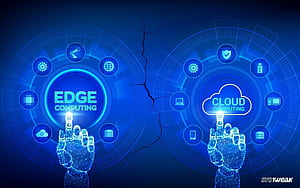 Edge Computing versus Cloud Computing, HD wallpaper